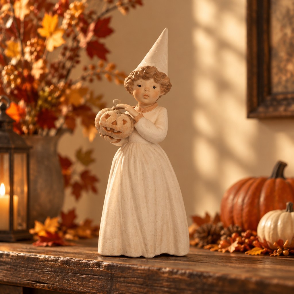 Lladro Golden Memories Daisa Girl With Pumpkin Lladro Golden Memories Daisa Girl With Pumpkin