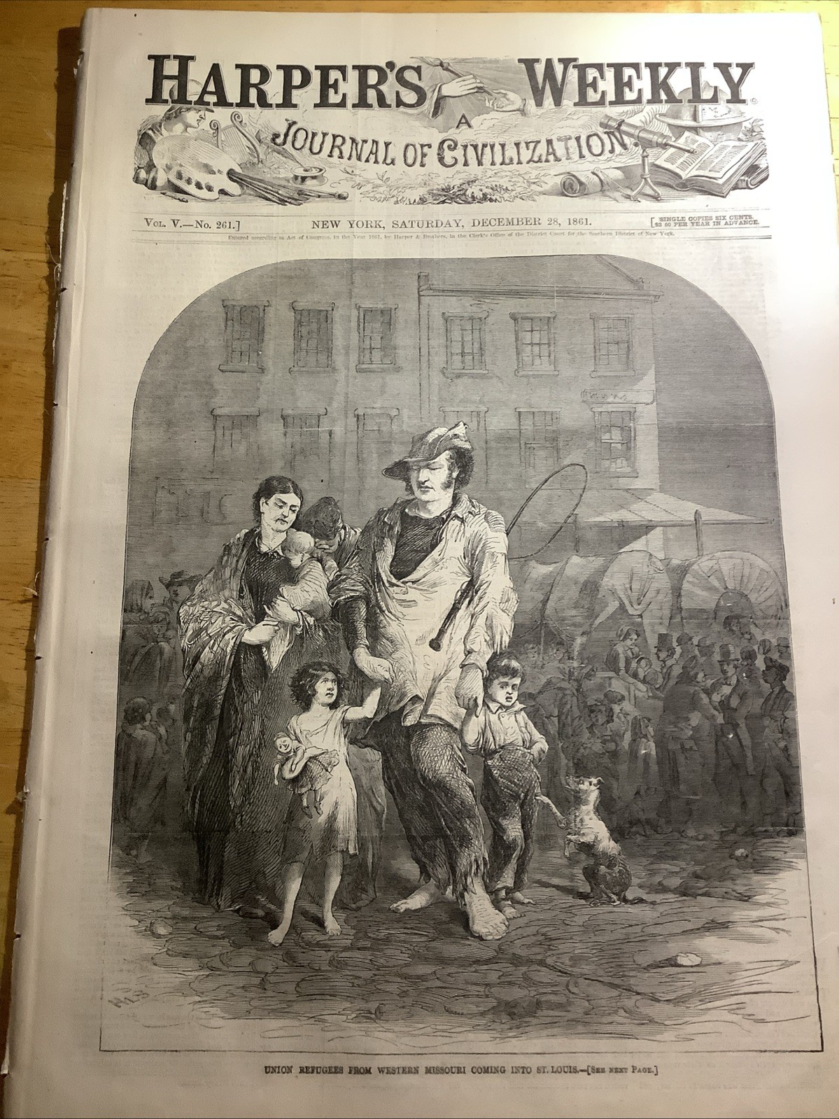 1861 HARPERS WEEKLY CIVIL WAR NEWSPAPER ~ GREAT CIVIL WAR PRINTS ~ WINSLOW HOMER
