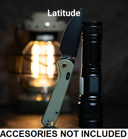 CJRB Latitude Top Folding Knife 3.5" Black AR-RPM9 Steel Blade Green G10 Handle CJRB Latitude Top Folding Knife 3.5" Black AR-RPM9 Steel Blade Green G10 Handle