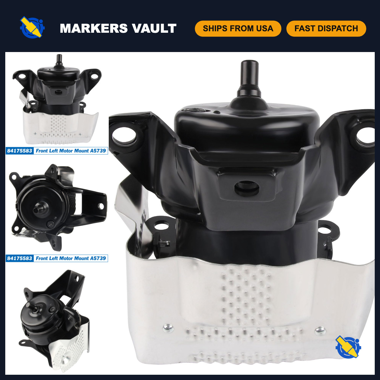 Front Left Engine Motor Mount for 2014-2018 Silverado Sierra 1500 V8, Escalade, Front Left Engine Motor Mount for 2014-2018 Silverado Sierra 1500 V8, Escalade,