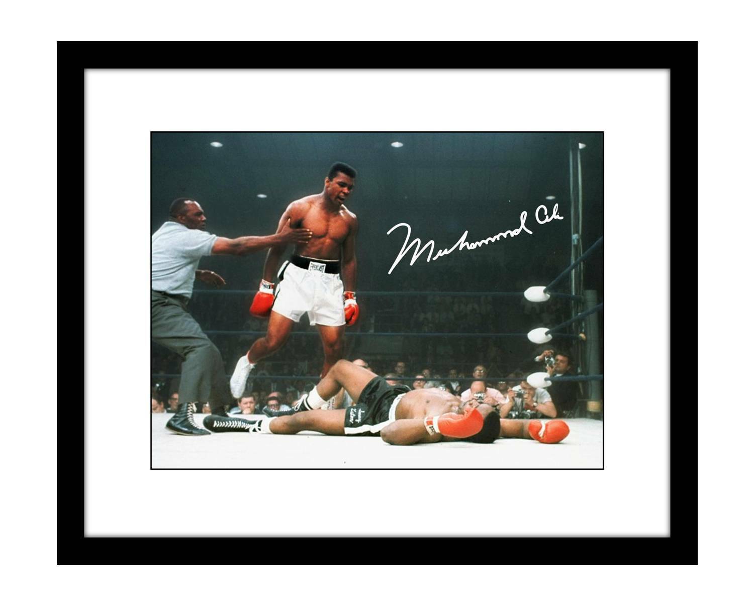 Muhammad Ali 8x10 Signed photo print 1960's vs Sonny Liston autographed boxing