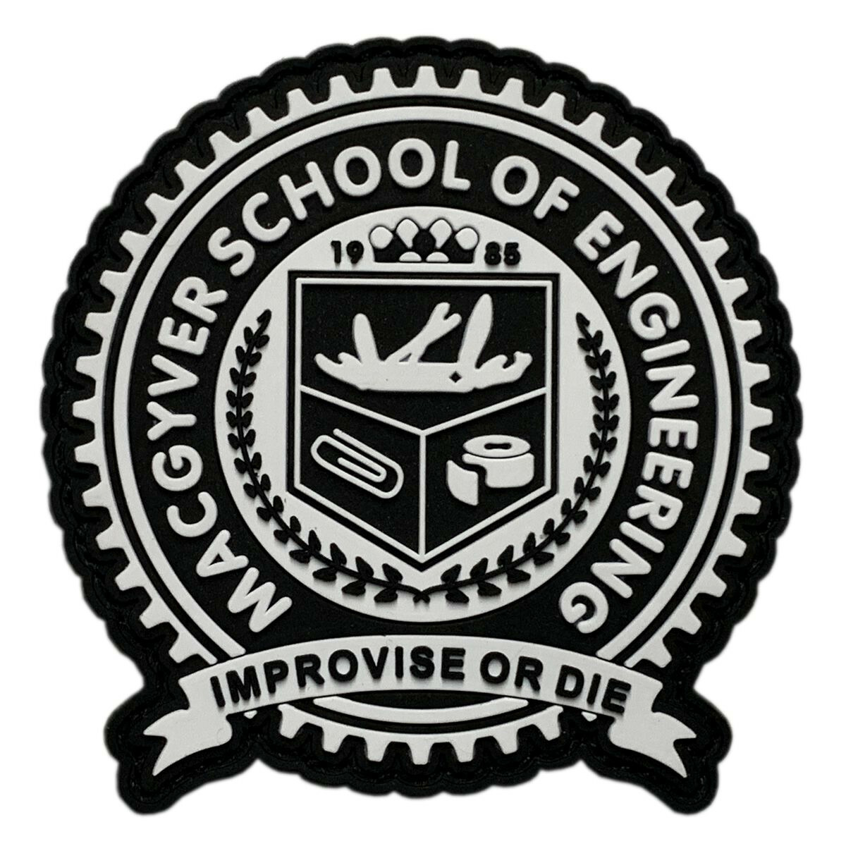 Macgyver School of Engineering Tactical Patch (3D-PVC-Hook Fastener)