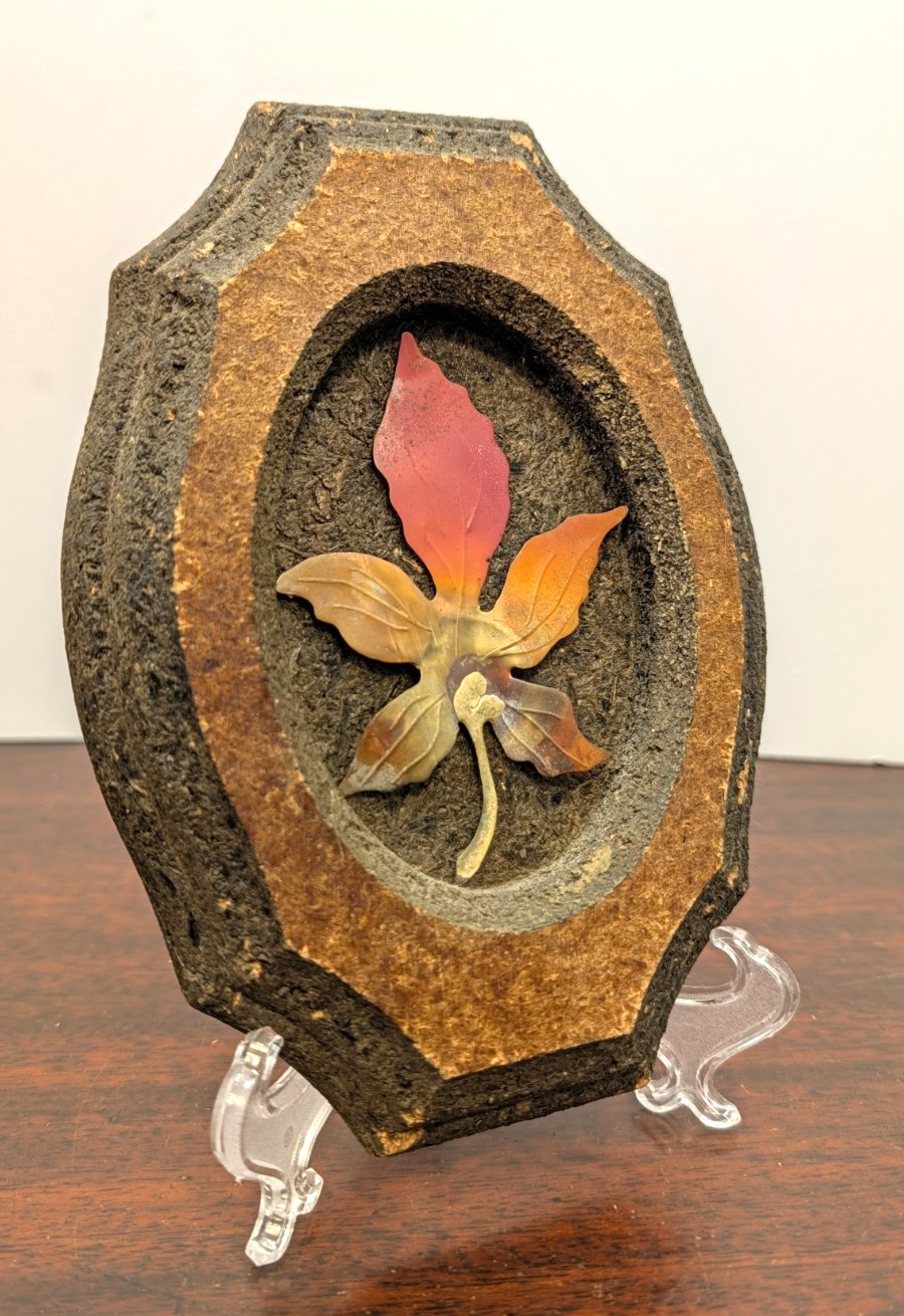 Vintage 70s MCM HOMCO Maple Leaf Copper Metal Wall Art Plaque 8" Vintage 70s MCM HOMCO Maple Leaf Copper Metal Wall Art Plaque 8"