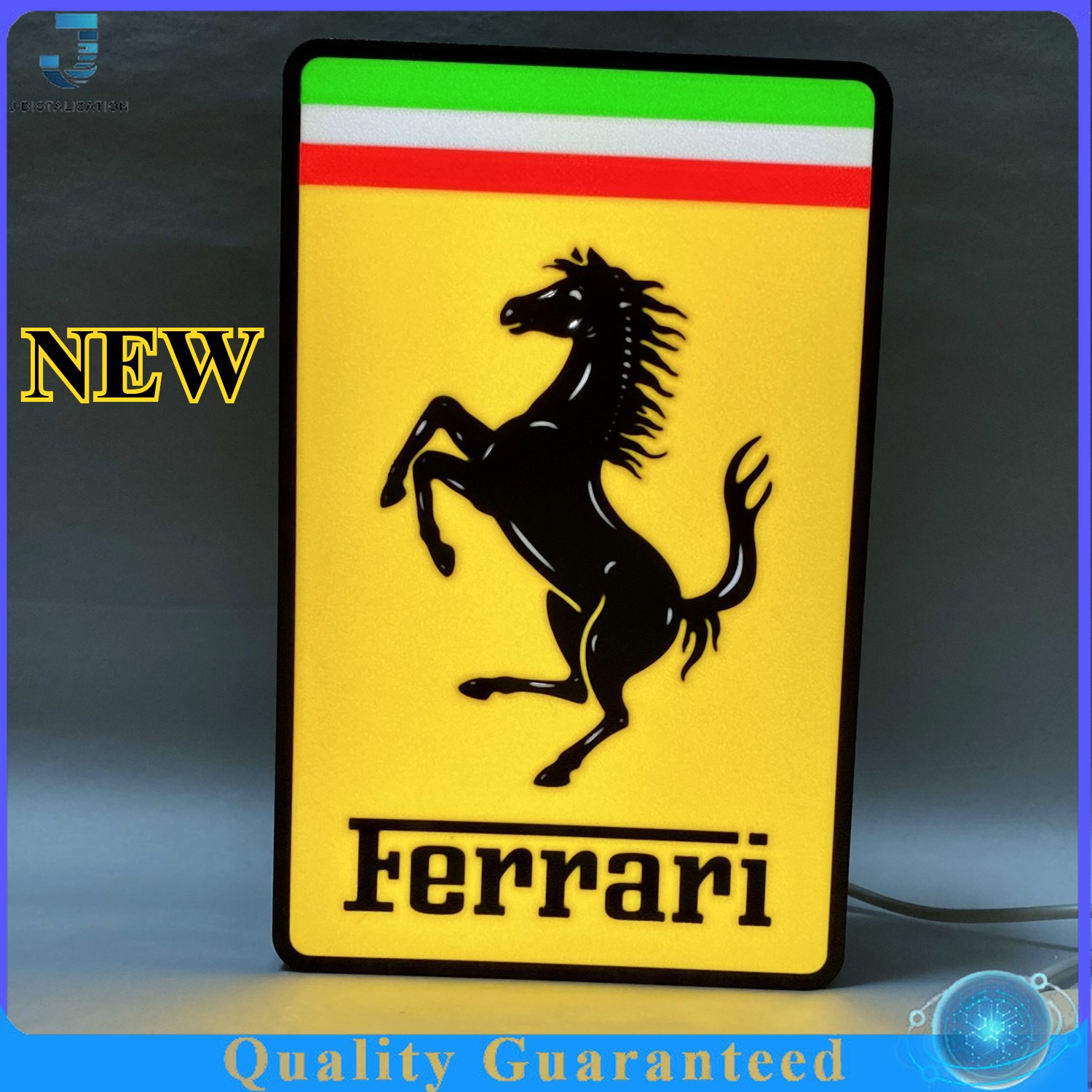3D Printed USB LED Lamp Ferrari Logo Light Box Neon Sign 7 Inch Fast Ship 3D Printed USB LED Lamp Ferrari Logo Light Box Neon Sign 7 Inch Fast Ship