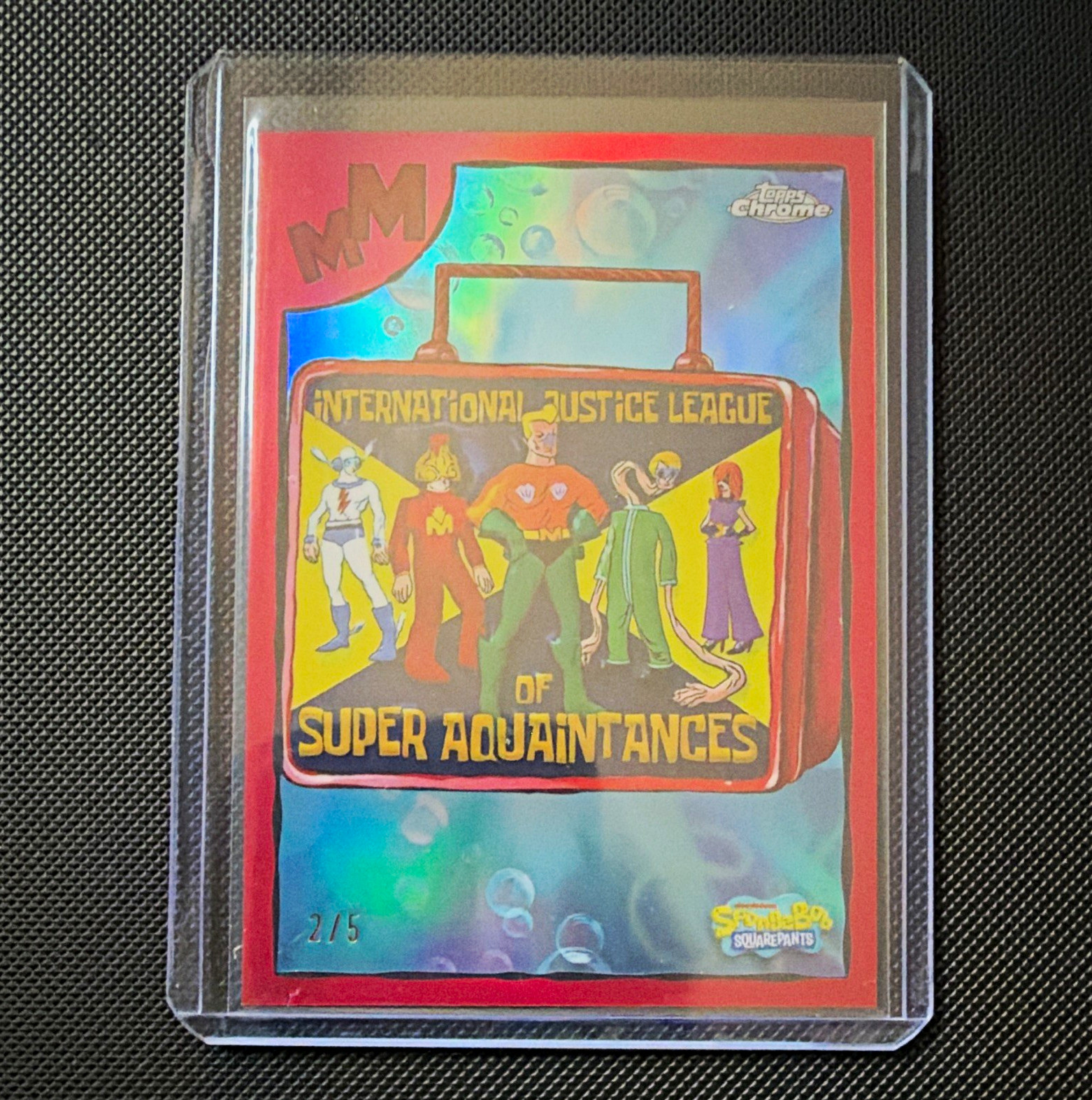 Topps 2025 Chrome SpongeBob 25 MB-2 Mermaidman & Barnacleboy Insert 2/5 Topps 2025 Chrome SpongeBob 25 MB-2 Mermaidman & Barnacleboy Insert 2/5