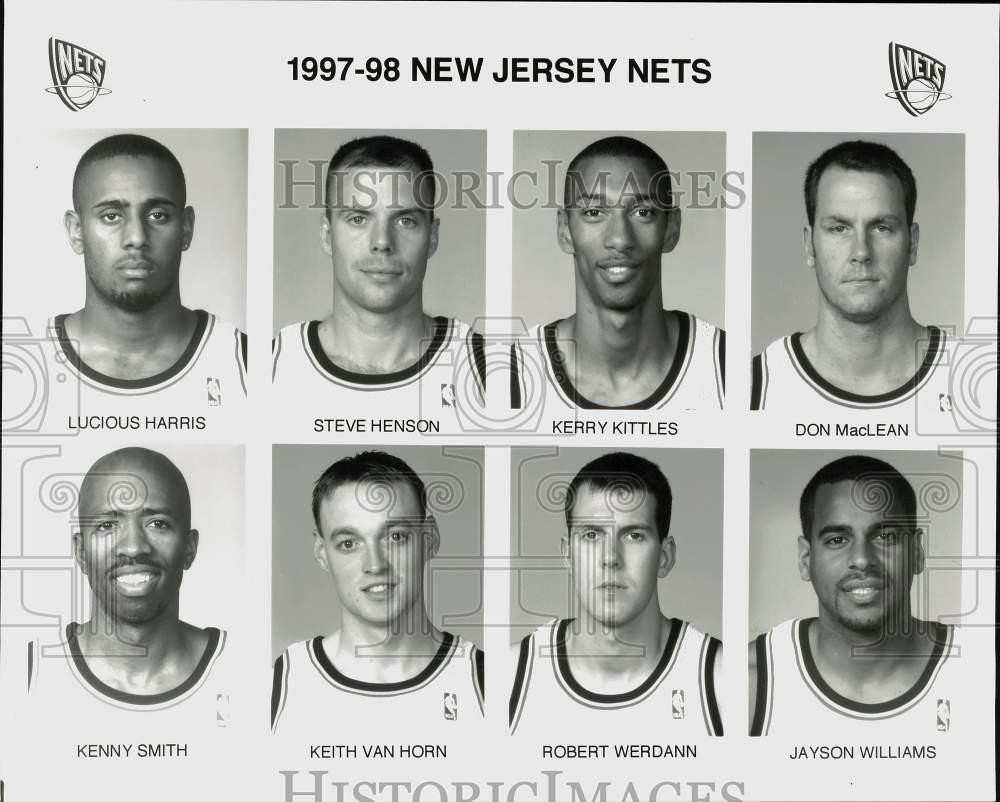 1997 Press Photo New Jersey Nets Basketball Player Headshots - srs00646 1997 Press Photo New Jersey Nets Basketball Player Headshots - srs00646
