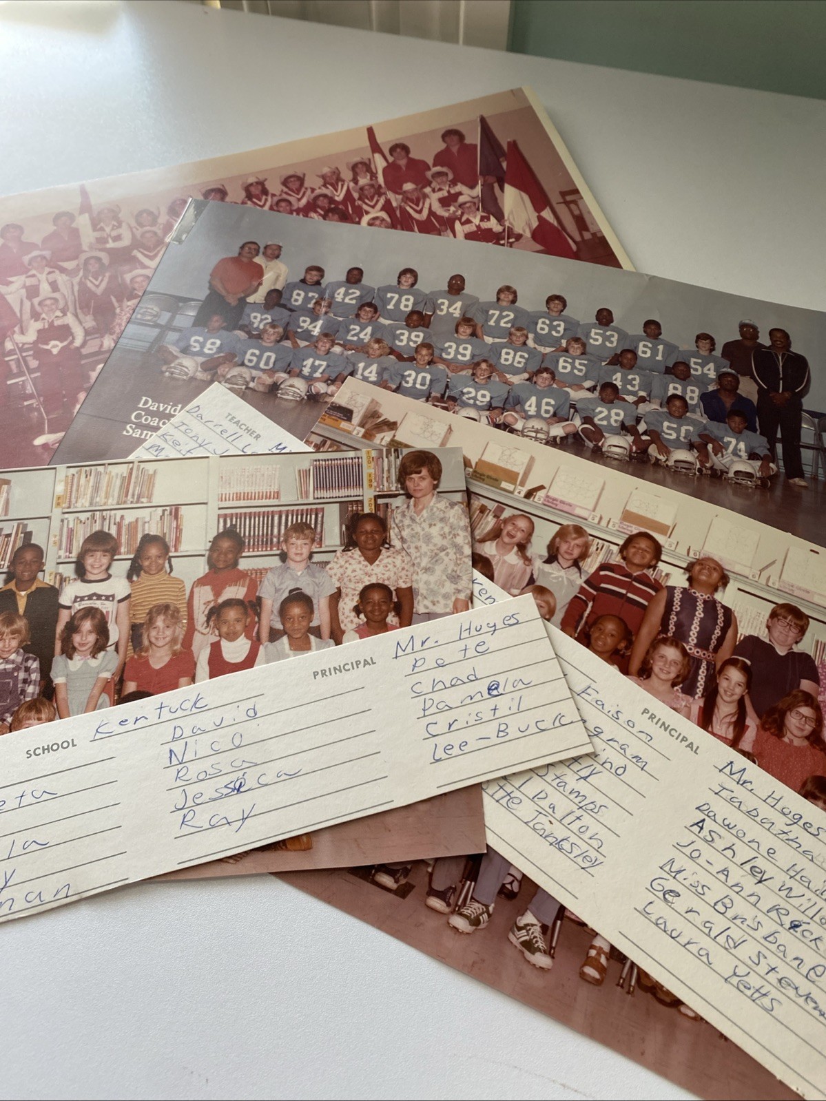 Lot of 6 1970s Kentuck Ringgold Dan River Pittsylvania County VA Class Photos