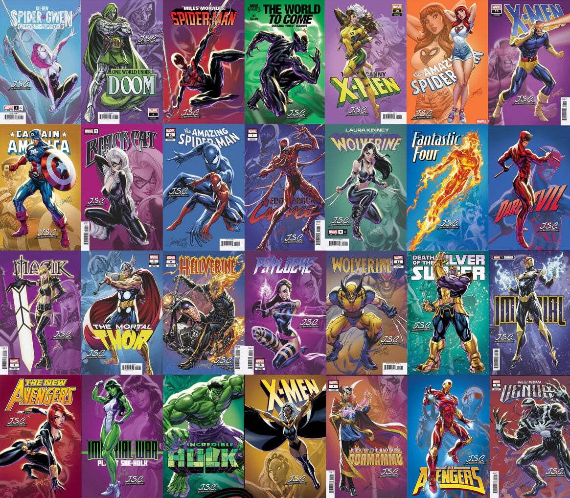 J Scott Campbell Just Spectacular Collection Cvr Set of 28 (06/03/26) J Scott Campbell Just Spectacular Collection Cvr Set of 28 (06/03/26)
