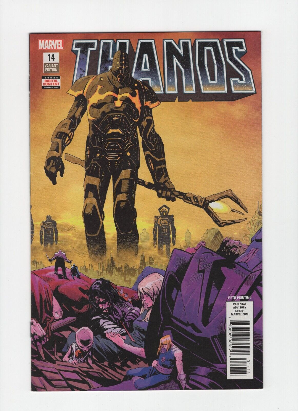 THANOS #14 (2018)- 5TH PRINTING- 2ND APPEARANCE OF COSMIC GHOST RIDER