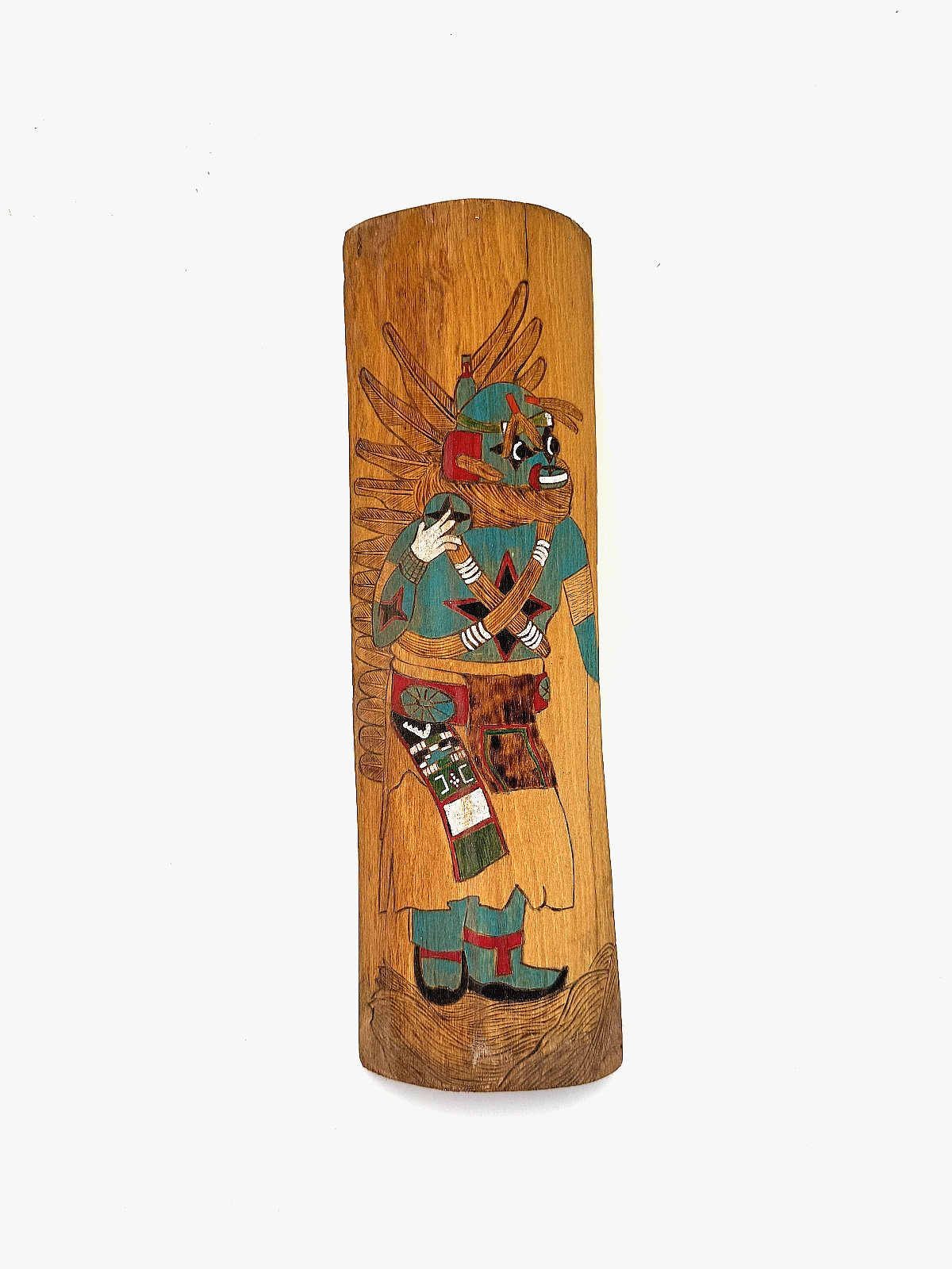 Vintage Rob Manygoats Native Kachina Blue Chasing Star 11 1/2" Tall Vintage Rob Manygoats Native Kachina Blue Chasing Star 11 1/2" Tall