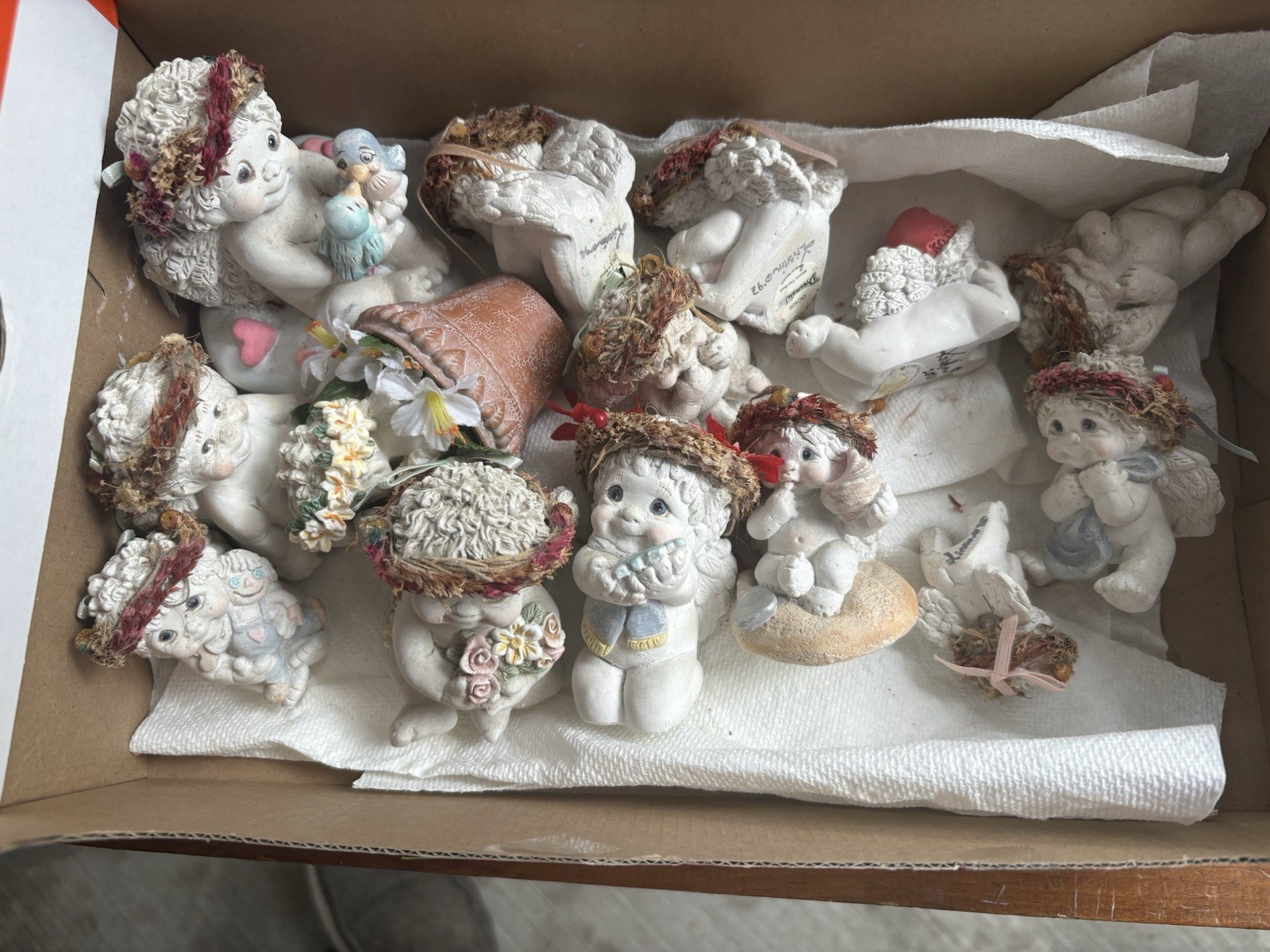 Vintage Dreamsicles Kristin Angel Cherub Figurines Cast Art Collection Lot Vintage Dreamsicles Kristin Angel Cherub Figurines Cast Art Collection Lot