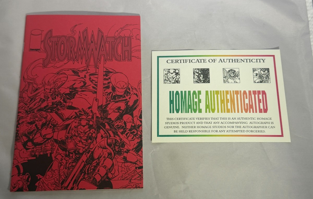Stormwatch Special Ashcan Edition Image Comics Homage COA Stormwatch Special Ashcan Edition Image Comics Homage COA