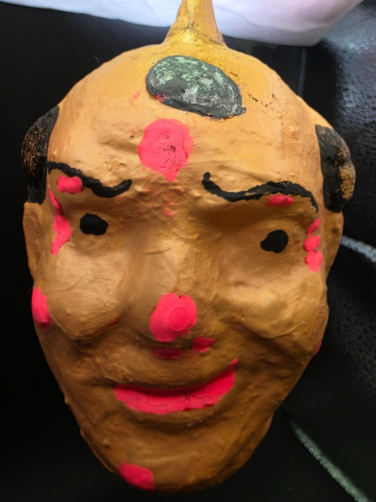 Antique German Glass "Bald Mans Head" *RESTORED* For Halloween Antique German Glass "Bald Mans Head" *RESTORED* For Halloween