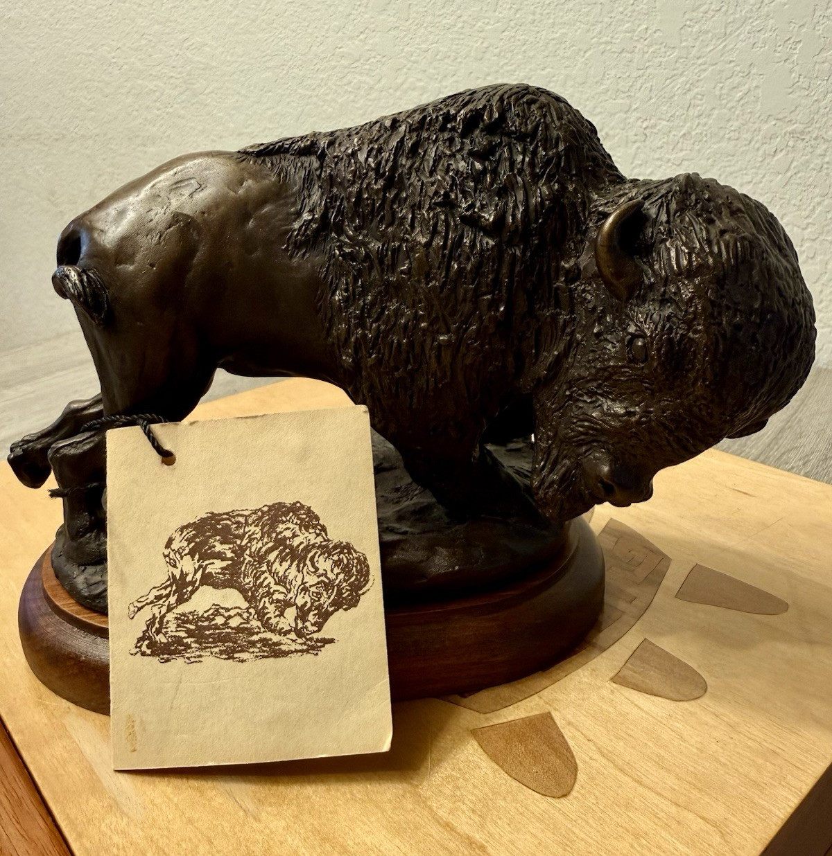 Vintage Chesapeake Bison Buffalo Sculpture Statue Vintage Chesapeake Bison Buffalo Sculpture Statue