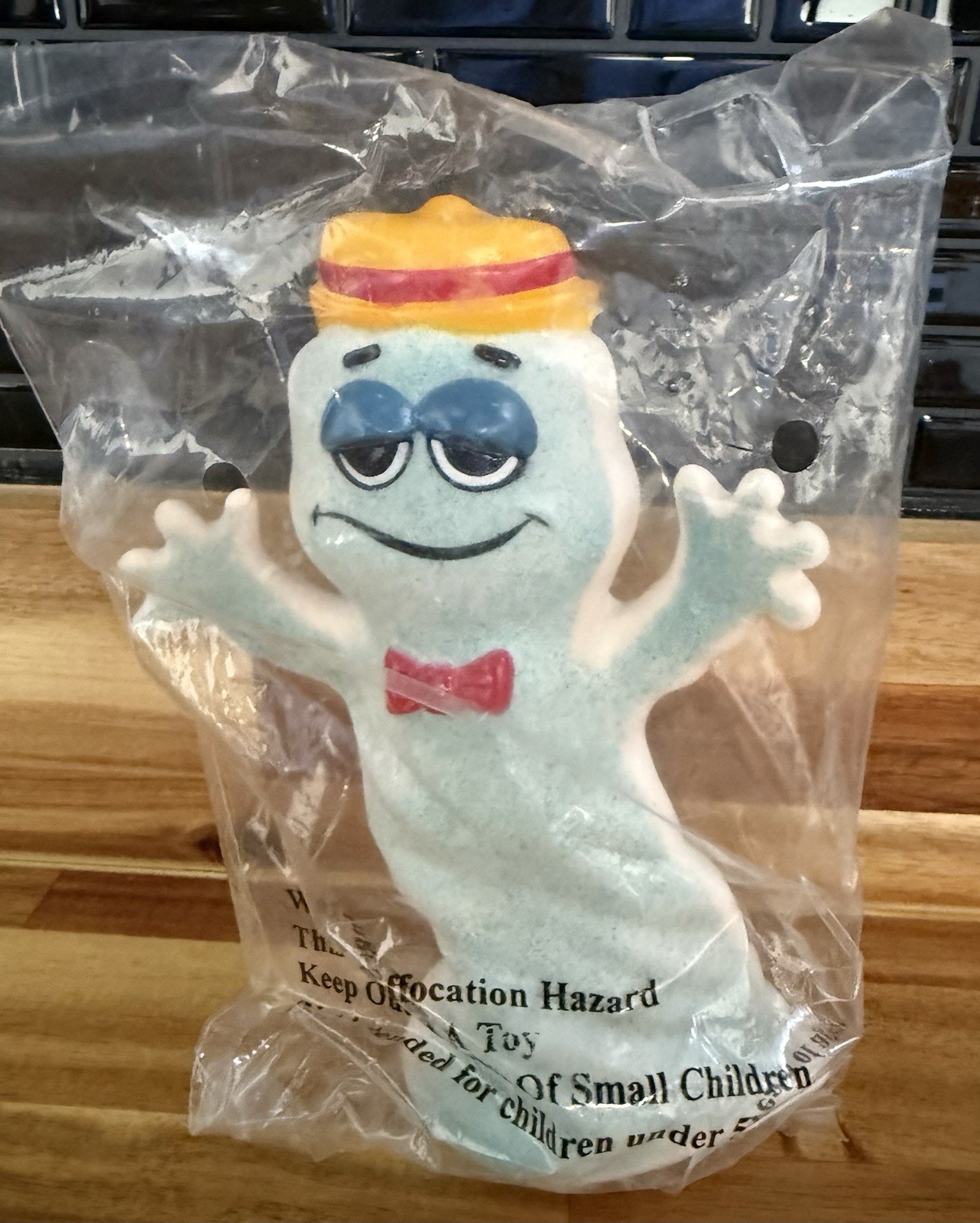 Vintage General Mills Boo Berry Cereal Ghost Figure Coin Bank New In Package 7" 