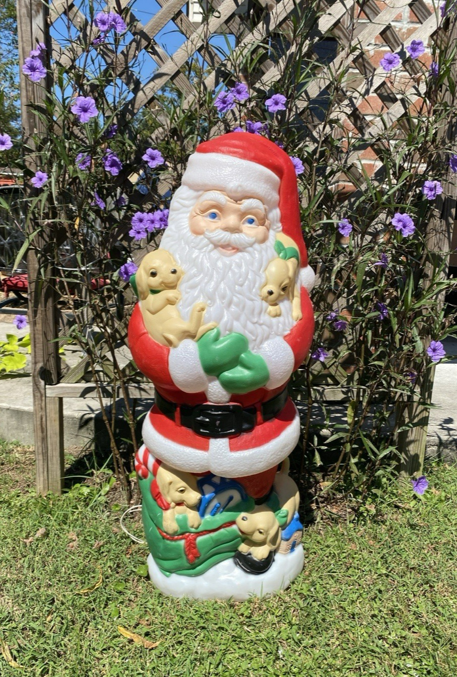 Vintage 1997 TPI Santa Clause Blow Mold Christmas Yard Decor 41"
