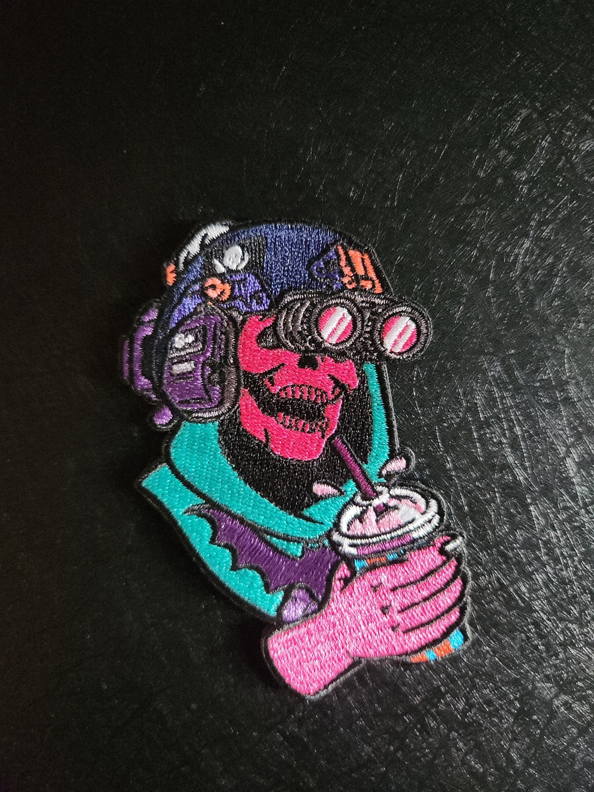 WASTELAND KOOKS MISFORTUNES PINK DRANK MIAMI VICE EMBROIDERED STITCHED PATCH NEW