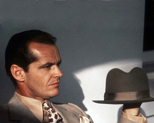 Jack Nicholson sitting in suit and tie holding his hat Chinatown 16x20 poster