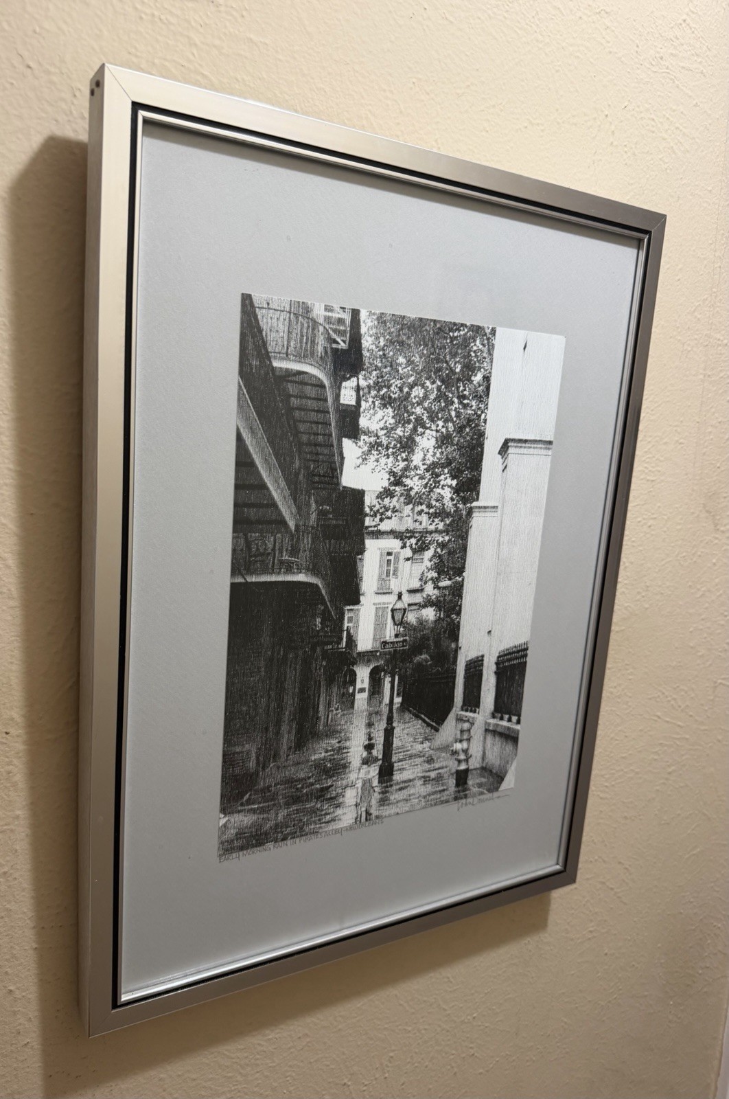 AUTHENTIC Early Morning Rain-Pirate's Alley-New Orleans-John Donnels-16”x1”x21” AUTHENTIC Early Morning Rain-Pirate's Alley-New Orleans-John Donnels-16”x1”x21”