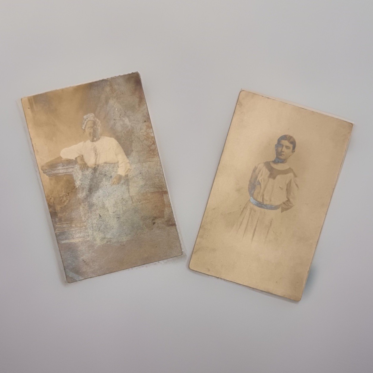 Lot 2 Antique RPPC Real Photo Postcards Woman/ Girl Selby Studio Baltimore MD Lot 2 Antique RPPC Real Photo Postcards Woman/ Girl Selby Studio Baltimore MD