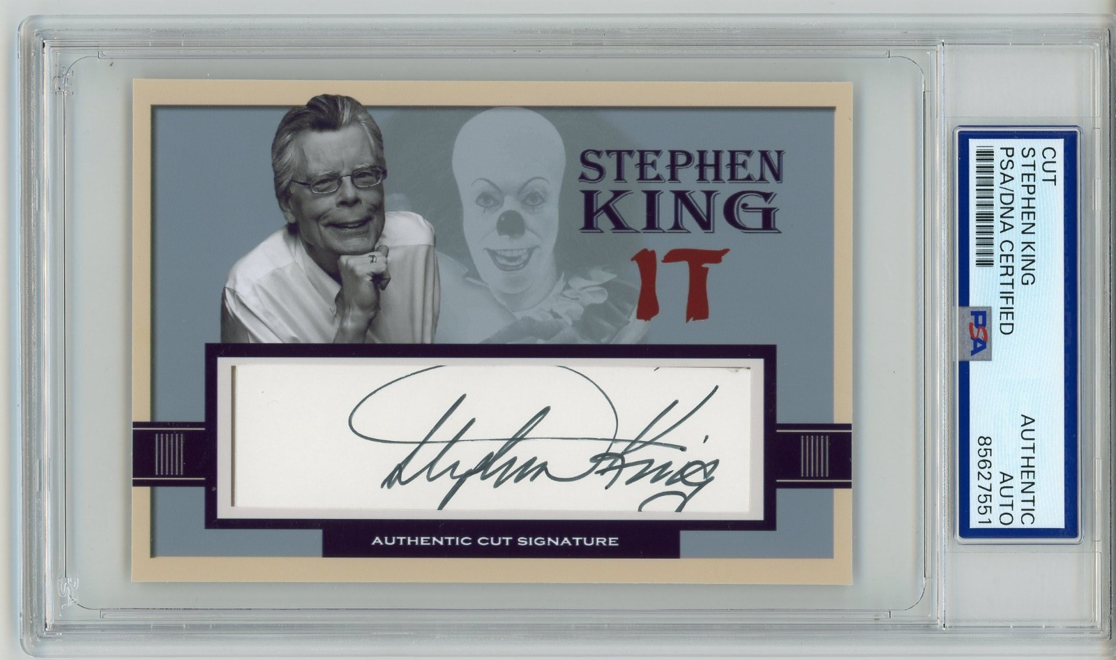Stephen King ~ Signed Autographed "It" Custom Card Auto ~ PSA DNA Encased Stephen King ~ Signed Autographed "It" Custom Card Auto ~ PSA DNA Encased