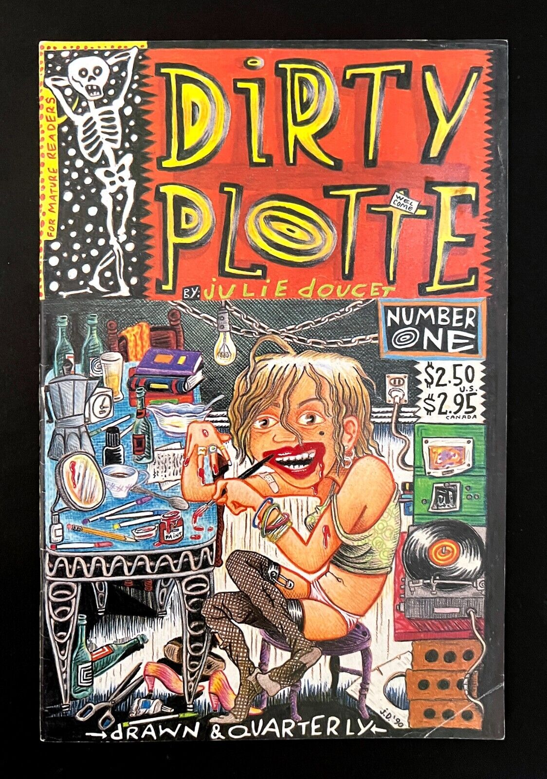 DIRTY PLOTTE #1 Julie Doucet 2nd Print Drawn & Quarterly 1991