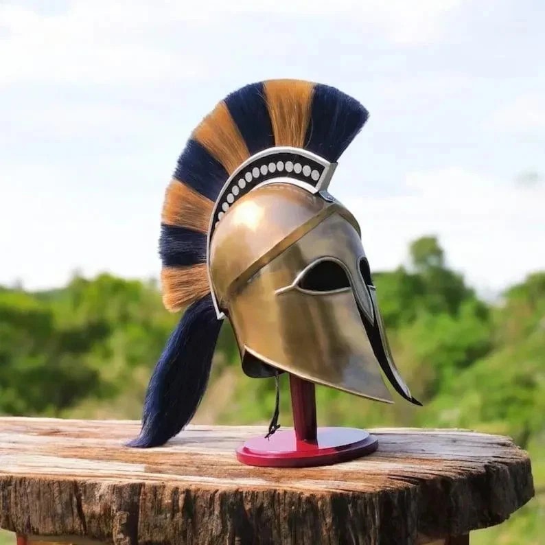 Greek Warrior Helmet Corinthian Style Steel Medieval Armor for LARP & Reenactmen