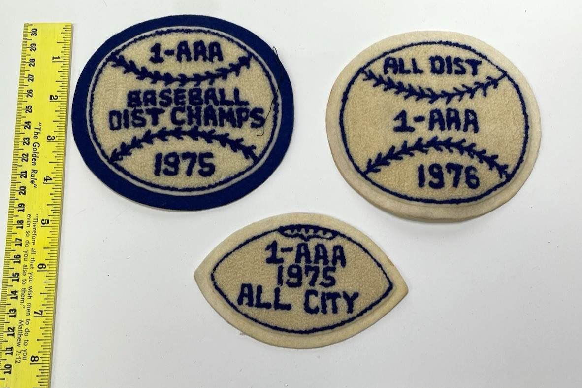 Vintage letterman Jacket Phathes 1975 - 1976 1-AAA Baseball, 1975 Football 1-AAA