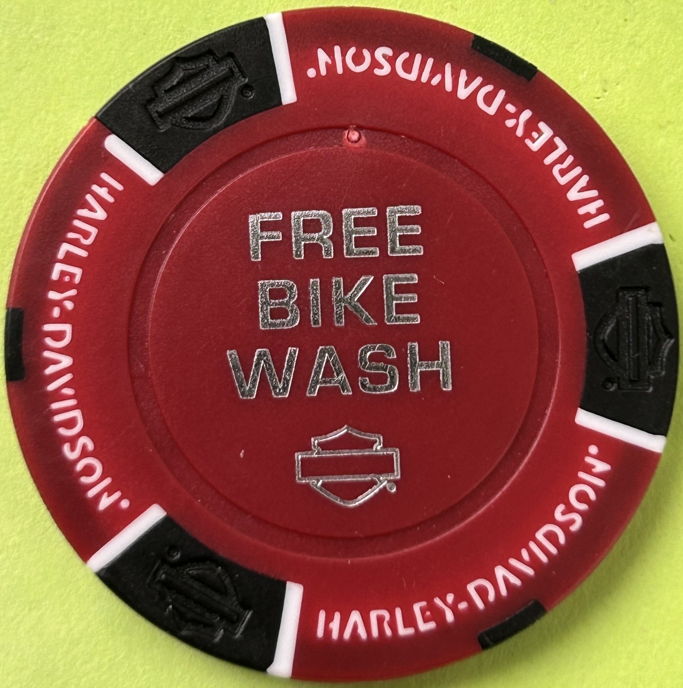 Harley Davidson Dealer Meeting Poker Chip in Las Vegas, Nevada    FREE BIKE WASH