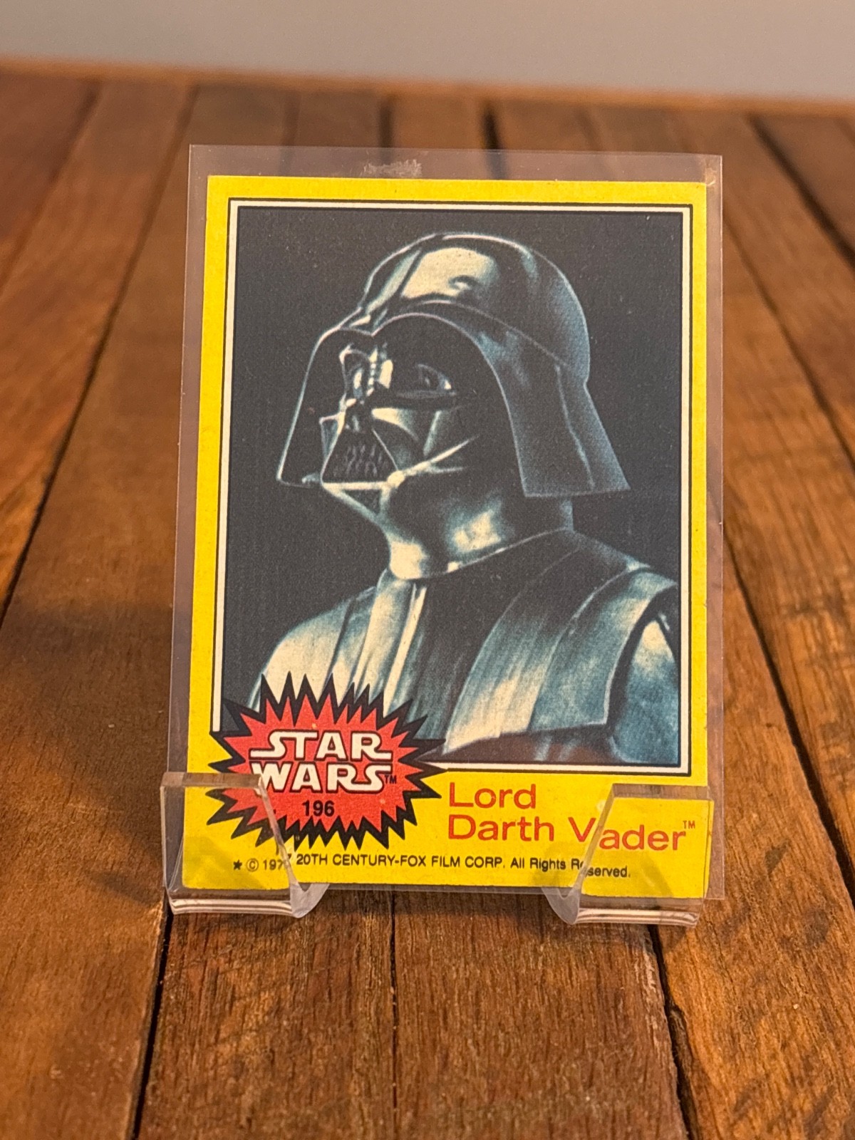 1977 star wars lord darth vader #196