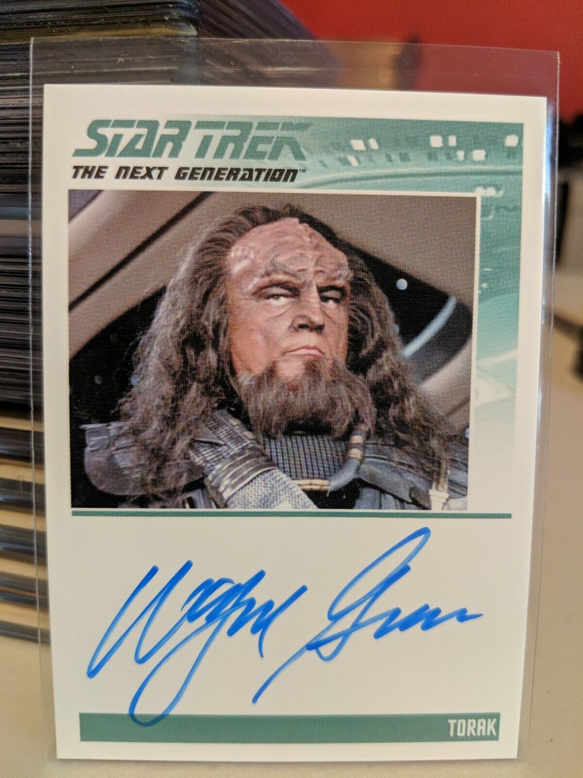 Star Trek TNG Portfolio Prints S2 Wayne Grace Autograph Card as Torak 2016 
