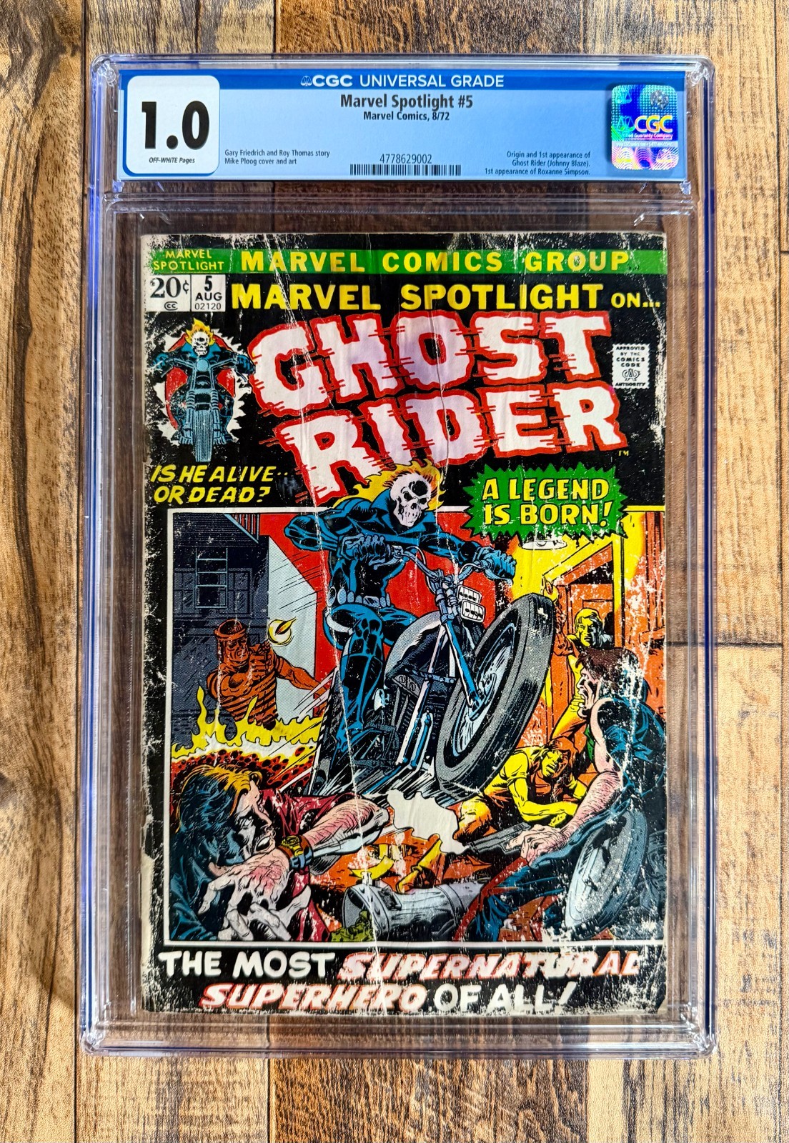 Marvel Spotlight #5 CGC 1.0 (Marvel Comics August 1972) 1st Ghost Rider Marvel Spotlight #5 CGC 1.0 (Marvel Comics August 1972) 1st Ghost Rider
