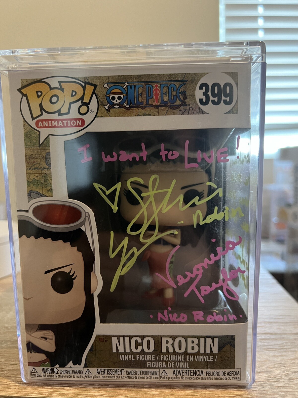 Veronica Taylor & Stephanie Young signed One Piece Nico Robin Funko Pop JSA Auth Veronica Taylor & Stephanie Young signed One Piece Nico Robin Funko Pop JSA Auth
