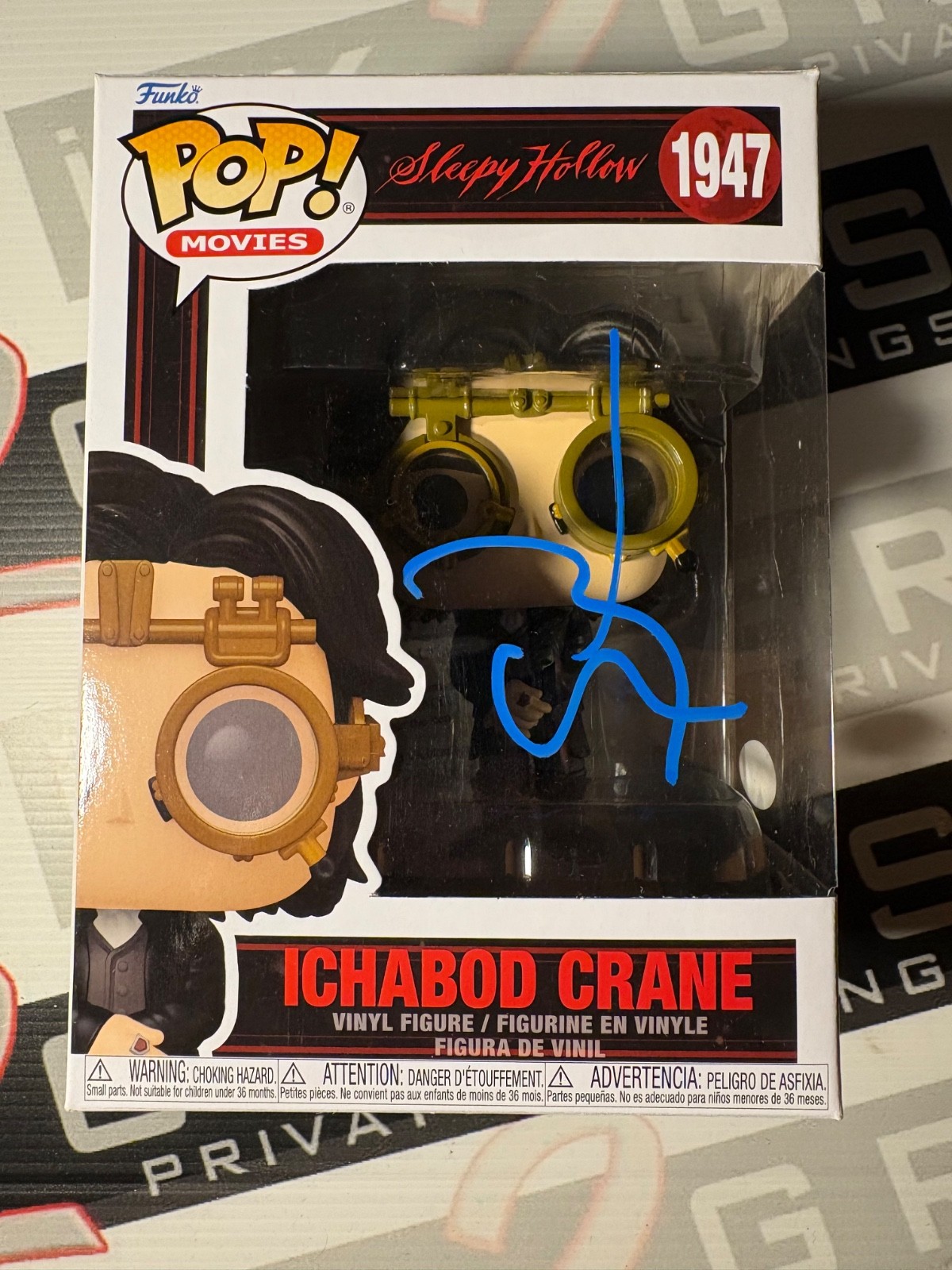 Johnny Depp Signed Ichabod Crane Funko Pop Autograph ACOA Sleepy Hollow Sparrow Johnny Depp Signed Ichabod Crane Funko Pop Autograph ACOA Sleepy Hollow Sparrow