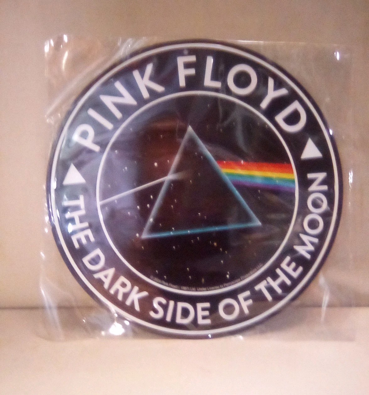 Pink Floyd The Dark Side Of The Moon Round Metal Sign 12"