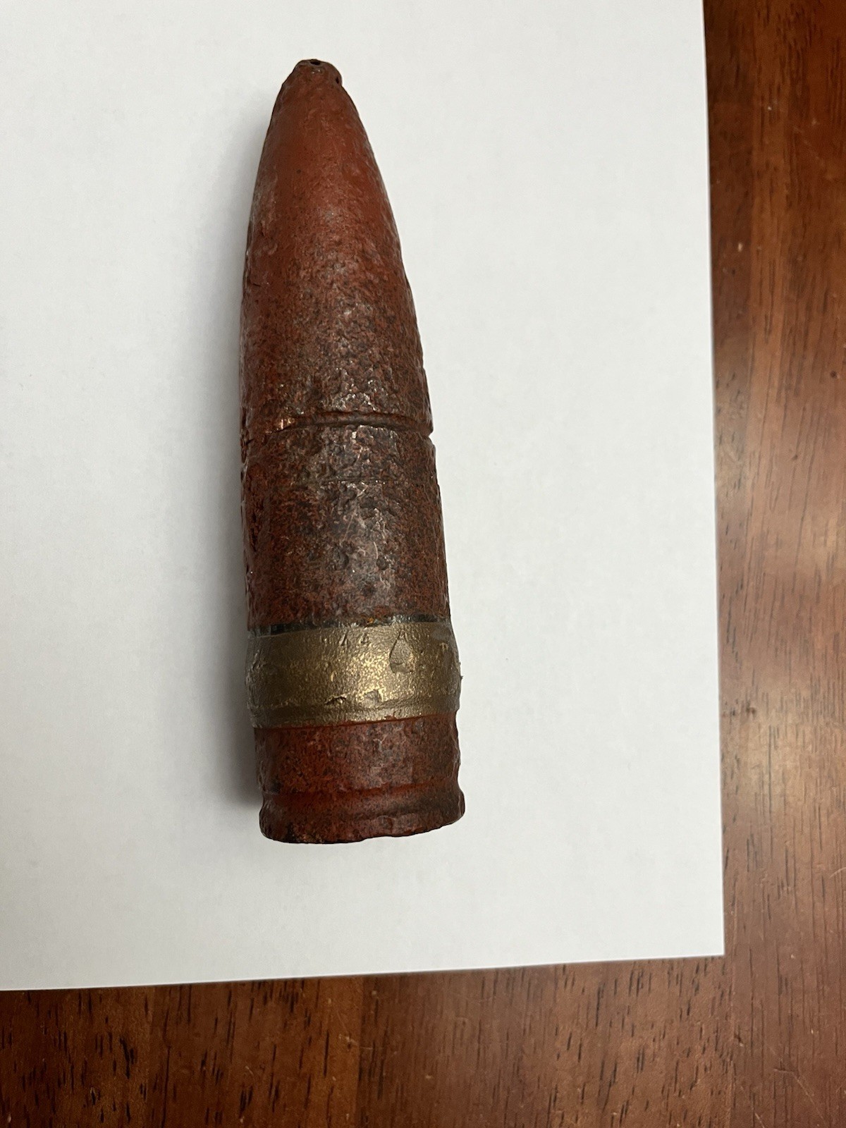 WWII WW2 US Military 40mm Trench Art Paperweight Vintage WWII WW2 US Military 40mm Trench Art Paperweight Vintage