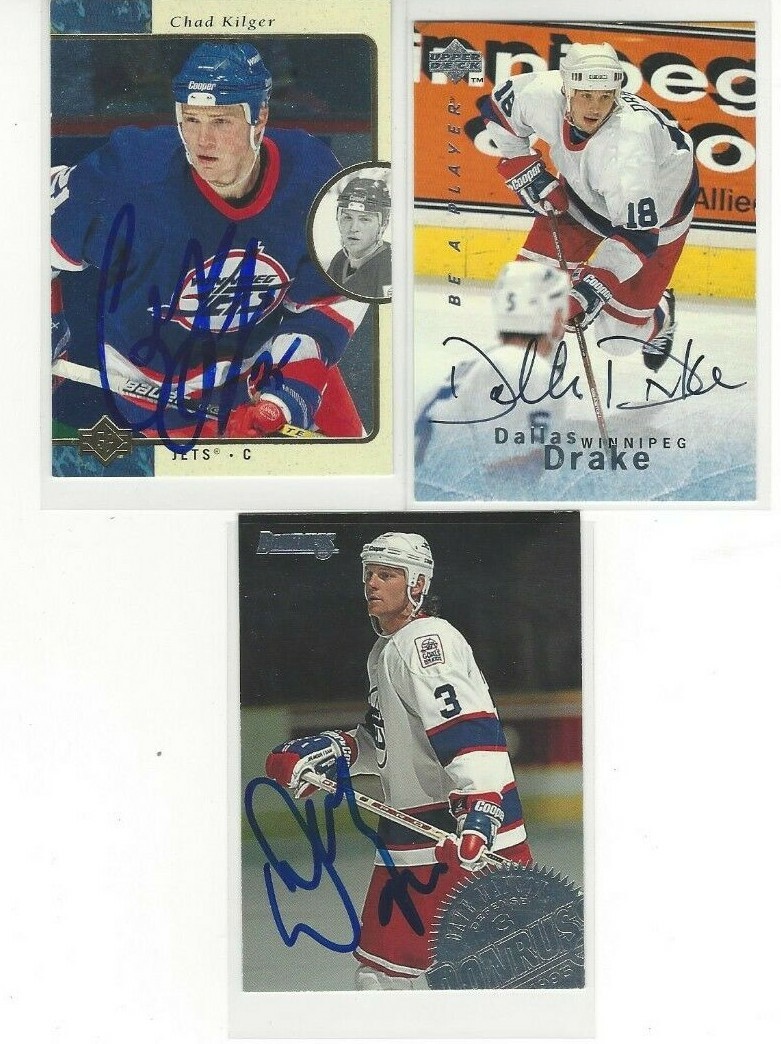 1995-96 SP #163 Chad Kilger RC Signed Hockey Card Winnipeg Jets 1995-96 SP #163 Chad Kilger RC Signed Hockey Card Winnipeg Jets