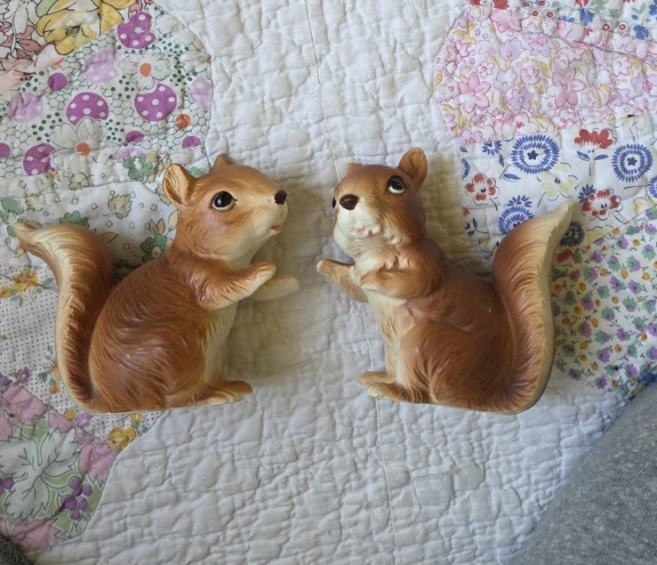 Lefton Napco Vintage Squirrels H7062 Woodland Animals Cottage Country Core Lefton Napco Vintage Squirrels H7062 Woodland Animals Cottage Country Core