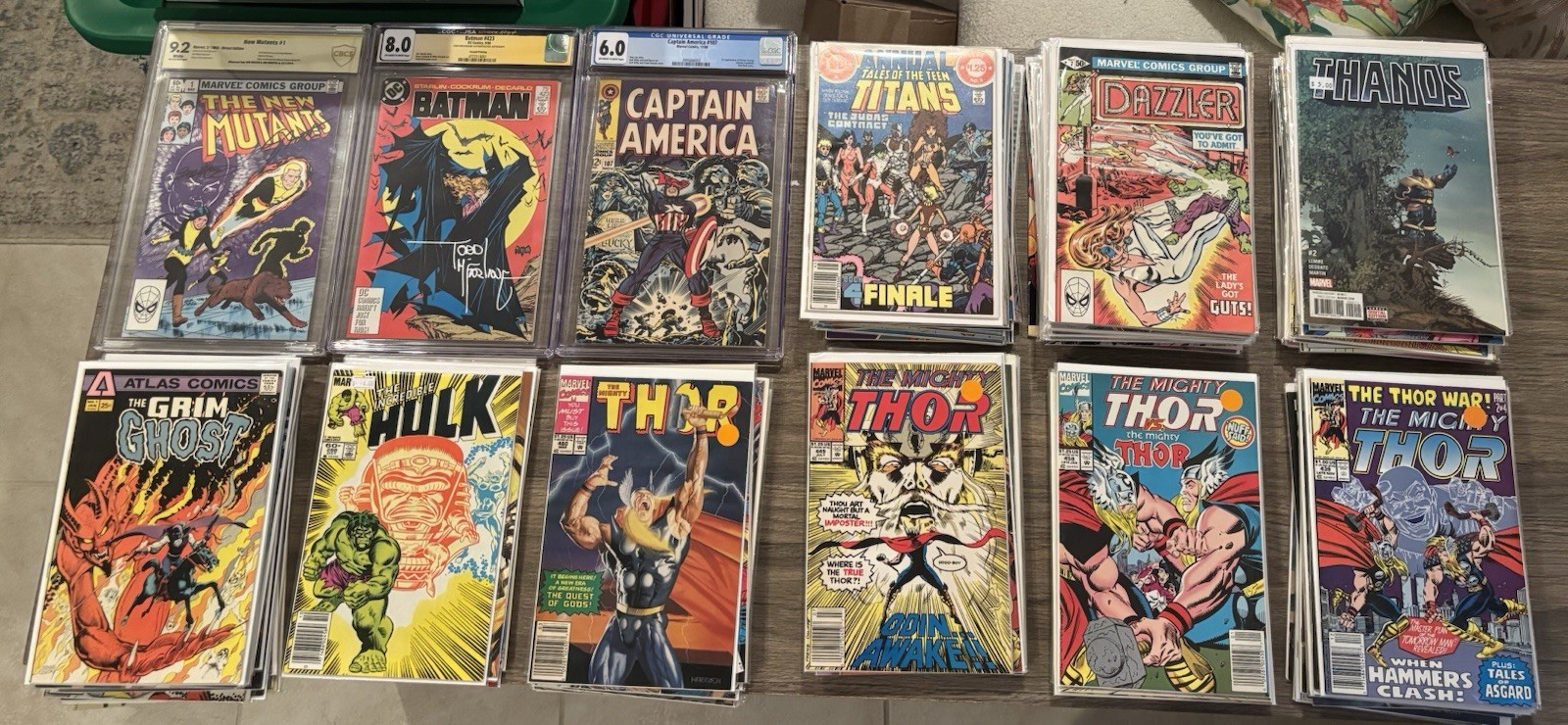 MARVEL, DC, ETC. Comic & Slab Lot of 124 Todd McFarlane Signature Batman #423 MARVEL, DC, ETC. Comic & Slab Lot of 124 Todd McFarlane Signature Batman #423