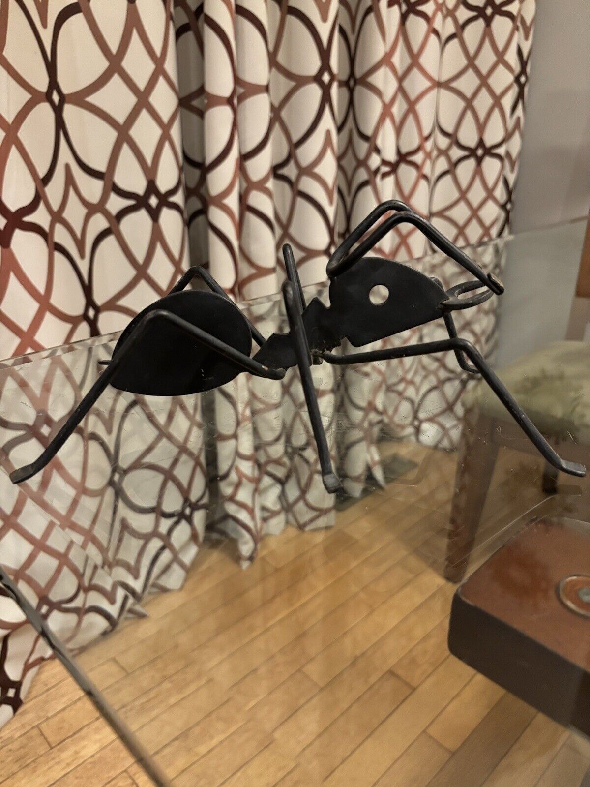 RARE FIND Vintage Large Black Metal Ant Sculpture 