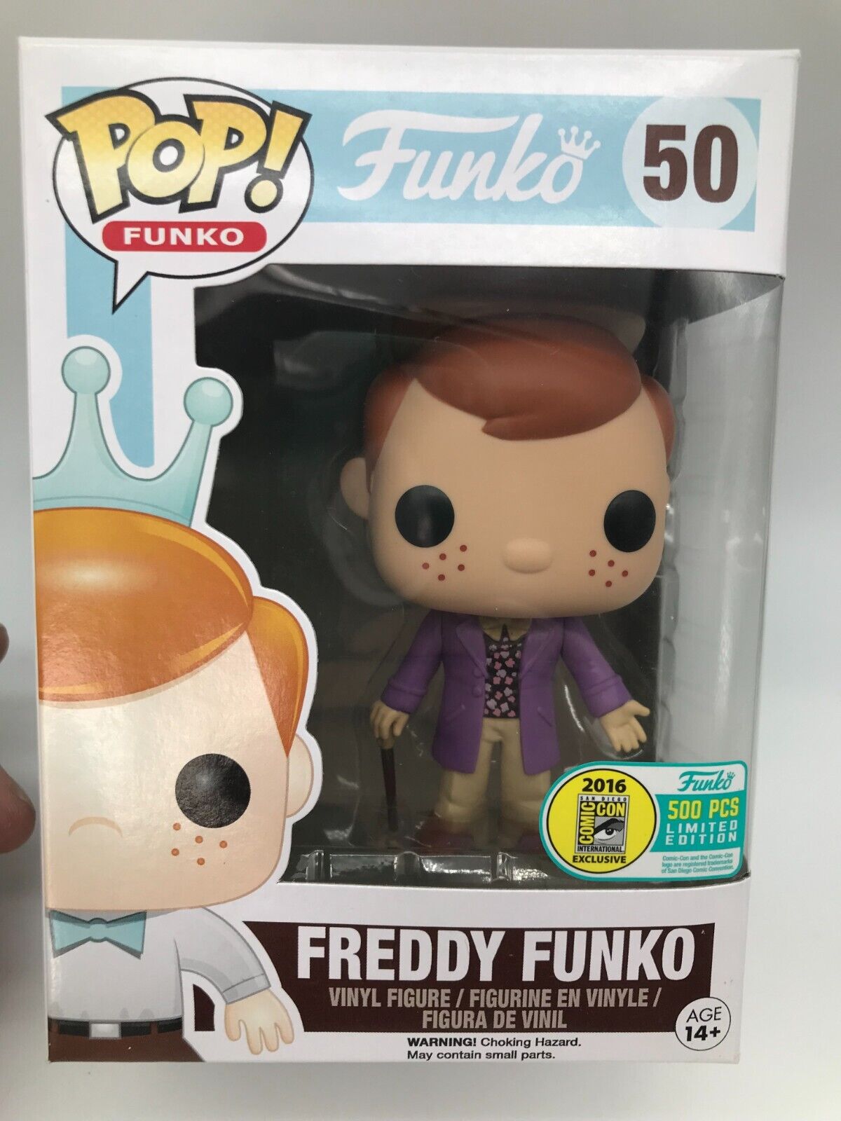 Funko Pop Vinyl: Freddy Funko (as Willy Wonka) - San Diego Comic Con 500 Pcs