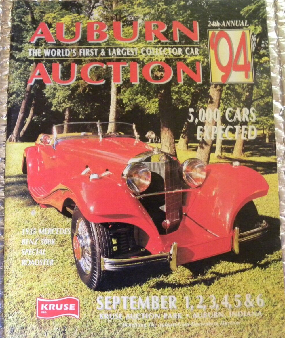 Magazine 24th annual 1994 Auburn Auction worlds first & Largest Collector Car