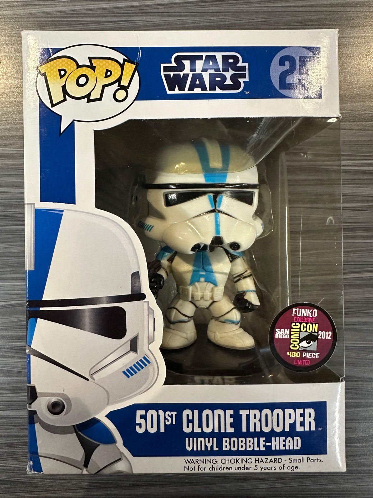 Funko POP Star Wars: 501st Clone Trooper (SDCC 2012 480 PCS)(Damaged Box*) #25 Funko POP Star Wars: 501st Clone Trooper (SDCC 2012 480 PCS)(Damaged Box*) #25