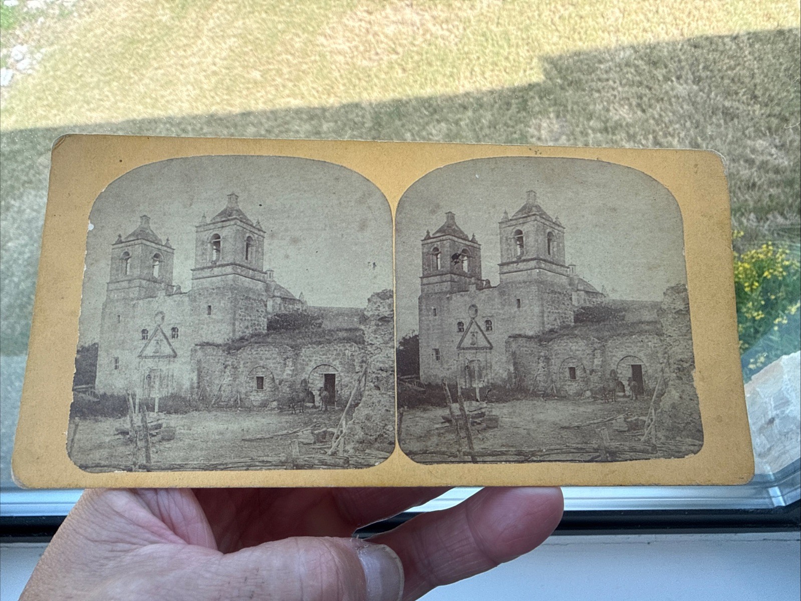 Rare 1870’s H.A. Doerr Stereo view Of The Concepcion Spanish Mission San Antonio Rare 1870’s H.A. Doerr Stereo view Of The Concepcion Spanish Mission San Antonio