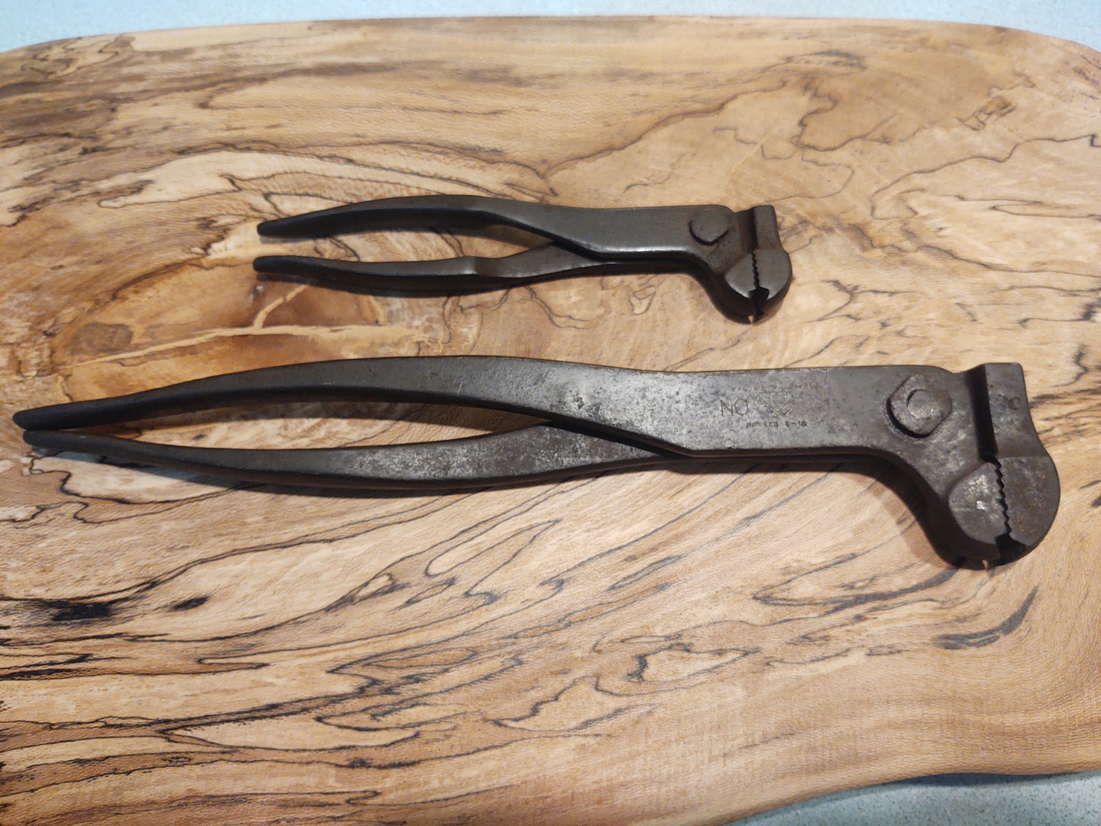 Early Model Vintage Eagle Claw Wrench Co. Pliers Lot of 2