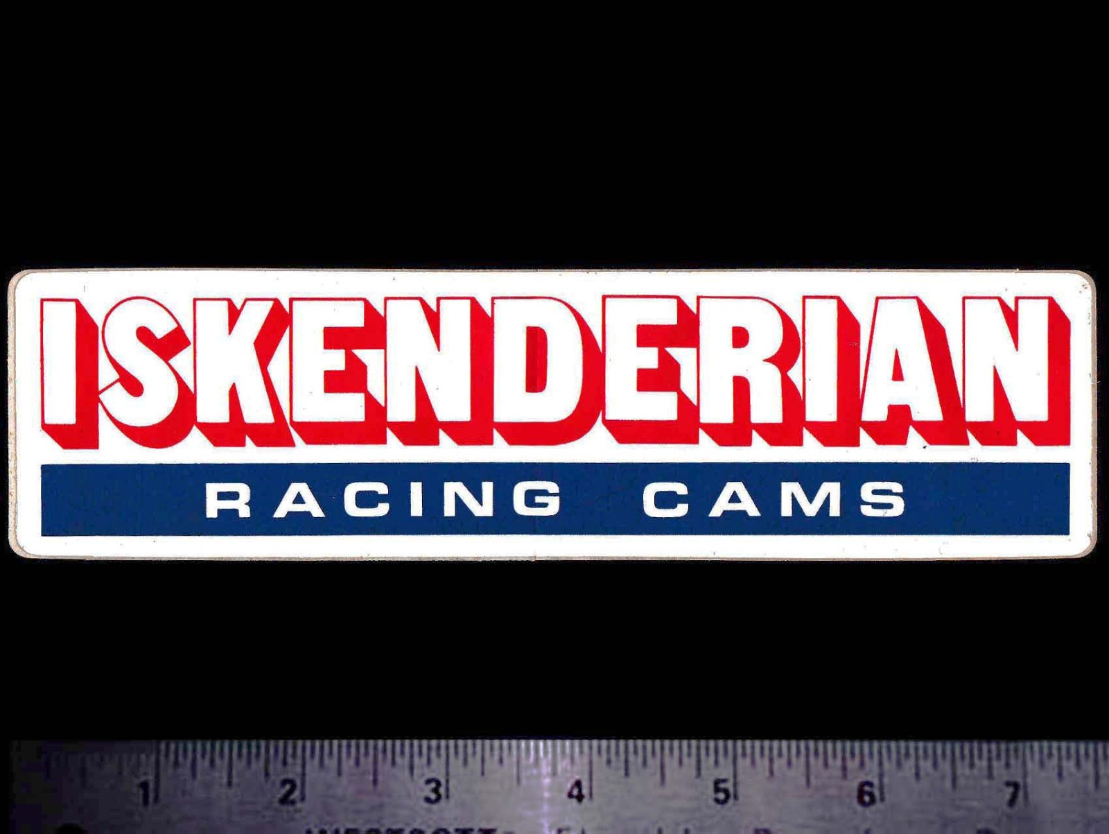 ISKENDERIAN Racing Cams - Original Vintage 1960's 70's Racing Decal/Sticker ISKY