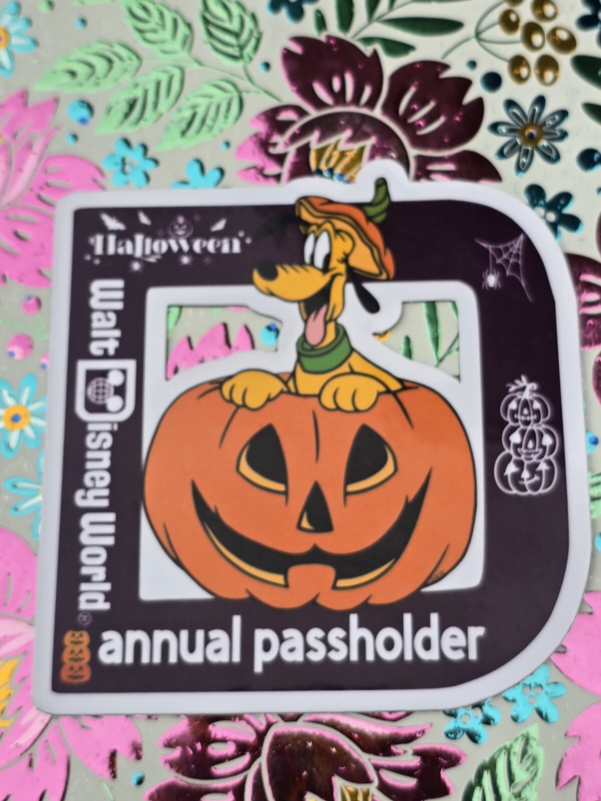 Disney annual passholder Magnet Pluto Halloween ''FAN ART MAGNET' Disney annual passholder Magnet Pluto Halloween ''FAN ART MAGNET'