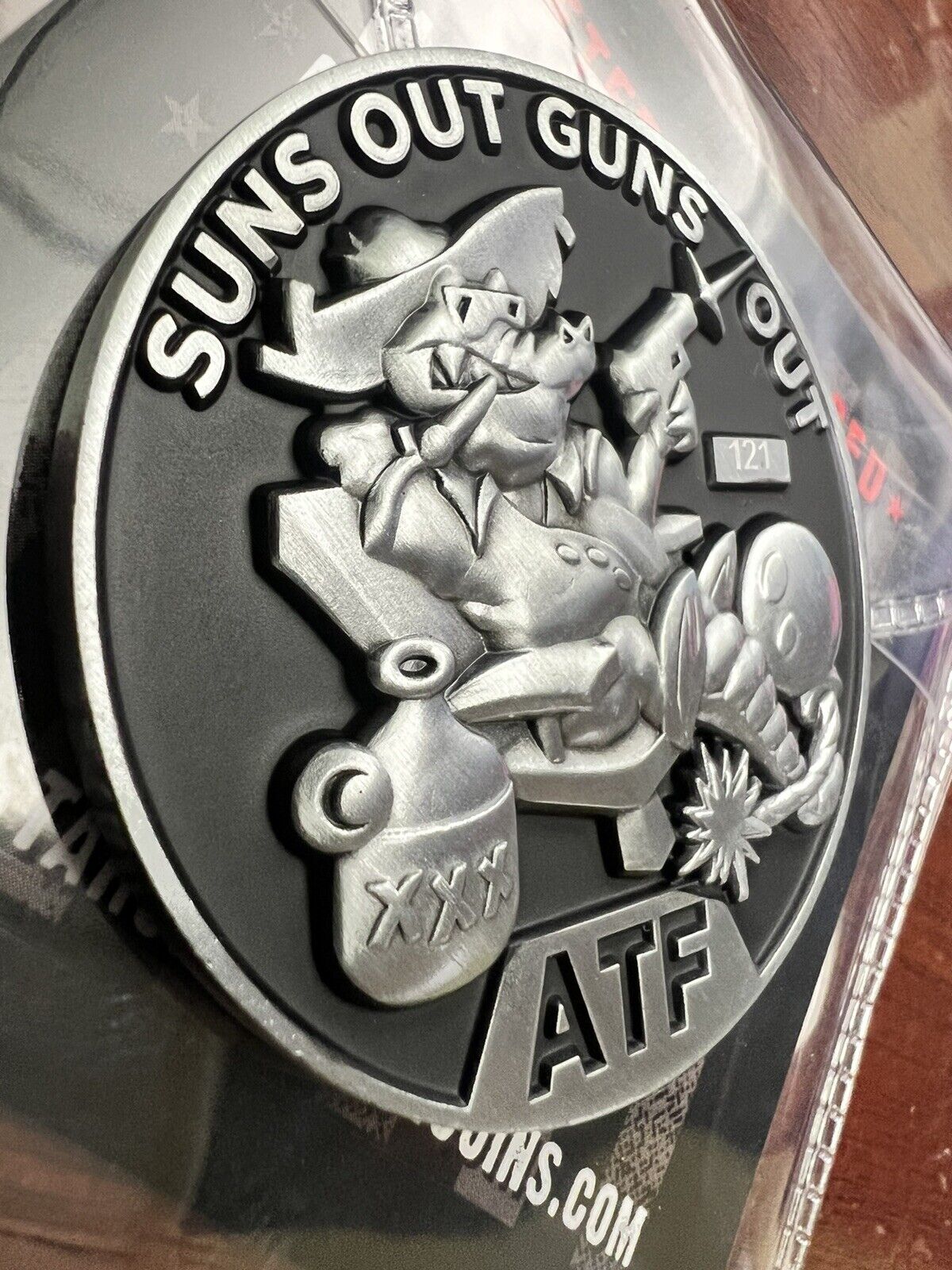 Rare ATF Challenge Coin BUREAU OF ALCOHOL TOBACCO & FIREARMS Miami Ft Lauderdale