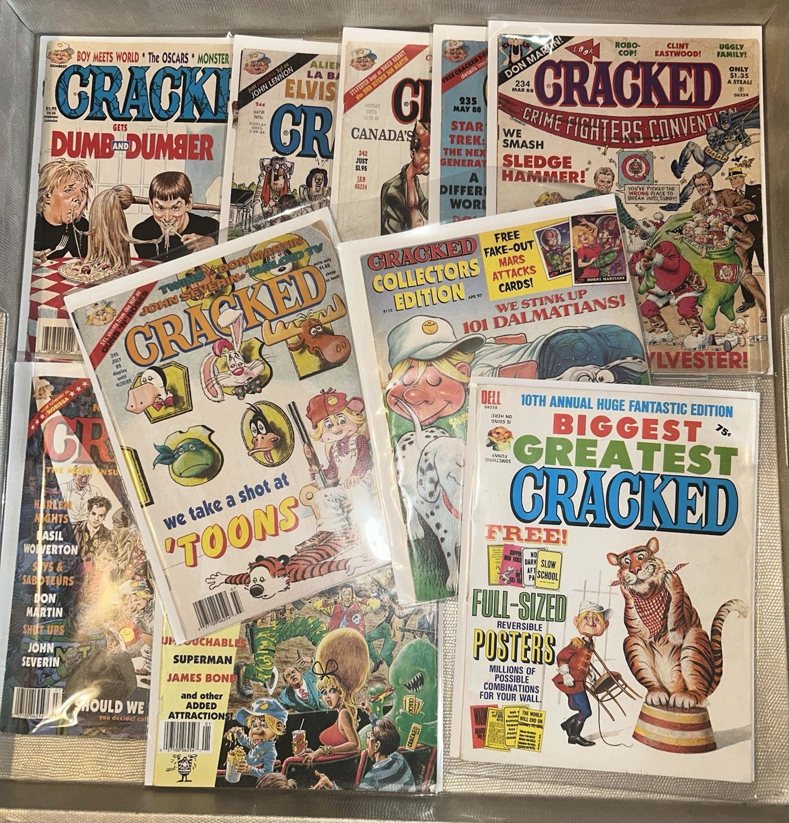 Vintage Cracked Magazine Lot Of 10 Satire Comic Mags 70s 80’s 90’s Fantastic Fun Vintage Cracked Magazine Lot Of 10 Satire Comic Mags 70s 80’s 90’s Fantastic Fun