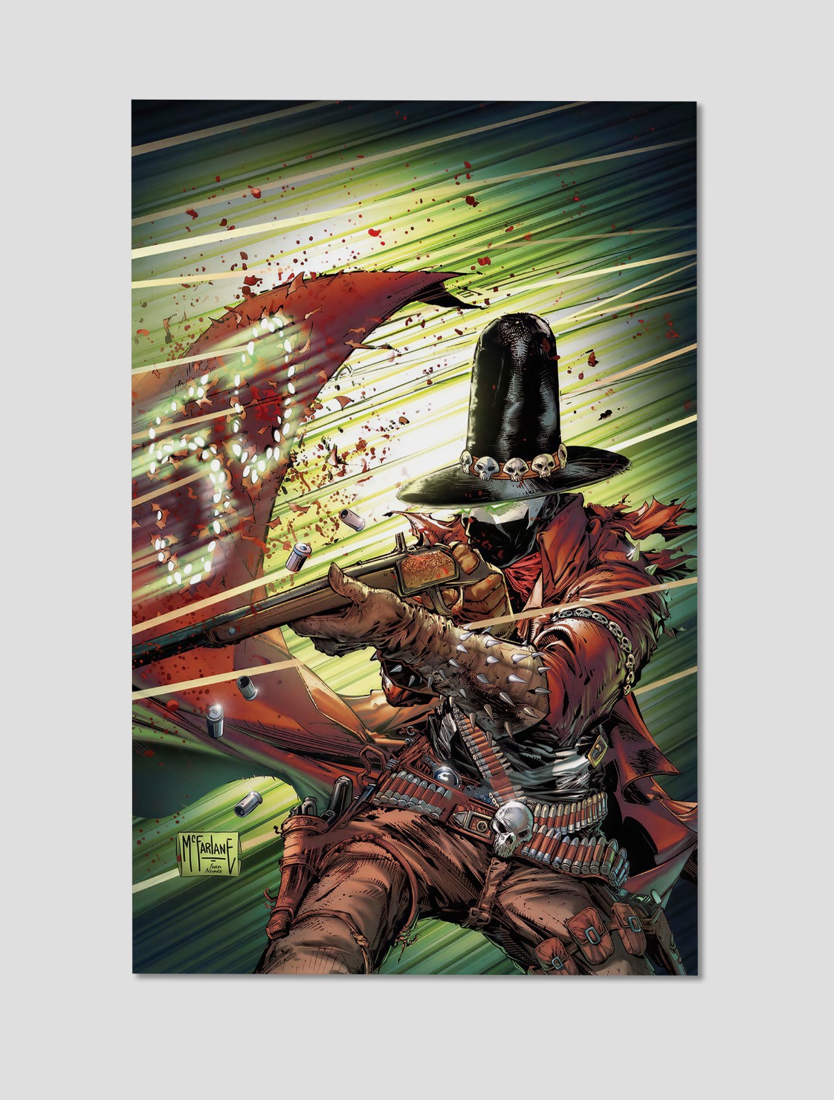 Gunslinger Spawn Western Vigilante Premium Giclee Print Poster 11x17 Wall Art Gunslinger Spawn Western Vigilante Premium Giclee Print Poster 11x17 Wall Art